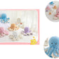 JOSON Cute Octopus Plush Toy - Soft 16 Inch Stuffed Animal, Blue, Short Plush, Ideal for Kids and Adults