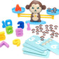 PowerTRC Balancing Monkey Number Counting Math Game for Toddlers, STEM Learning Game for Kids, Fun Educational Gifts Toys for Bo