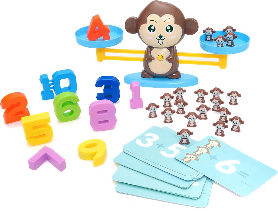 PowerTRC Balancing Monkey Number Counting Math Game for Toddlers, STEM ...