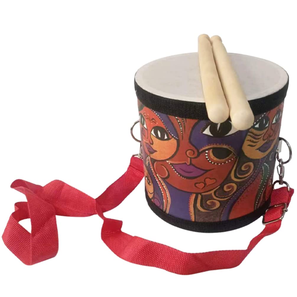 Excluzo 1Set Children Wood Drum Toy Percussion Instrument Kids Performance Drum