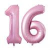 GOER Jumbo Foil Balloons for 16th & 61st Birthday, 42 Inch, Light Pink, Durable PP Material