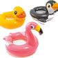 Intex, 43234-2327 3 Pack 59220Ep - Animal Head Split Ring Pool Floats Bundle Includes Frog, Duck, Penguin, Giraffe, Frog, Penguin (Style May Vary)