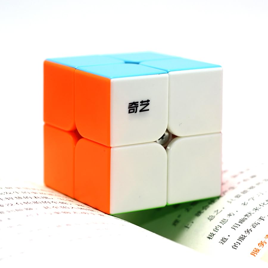 BestCube Qidi 2x2 Speed Cube - Stickerless ABS Puzzle Cube, Compact Design