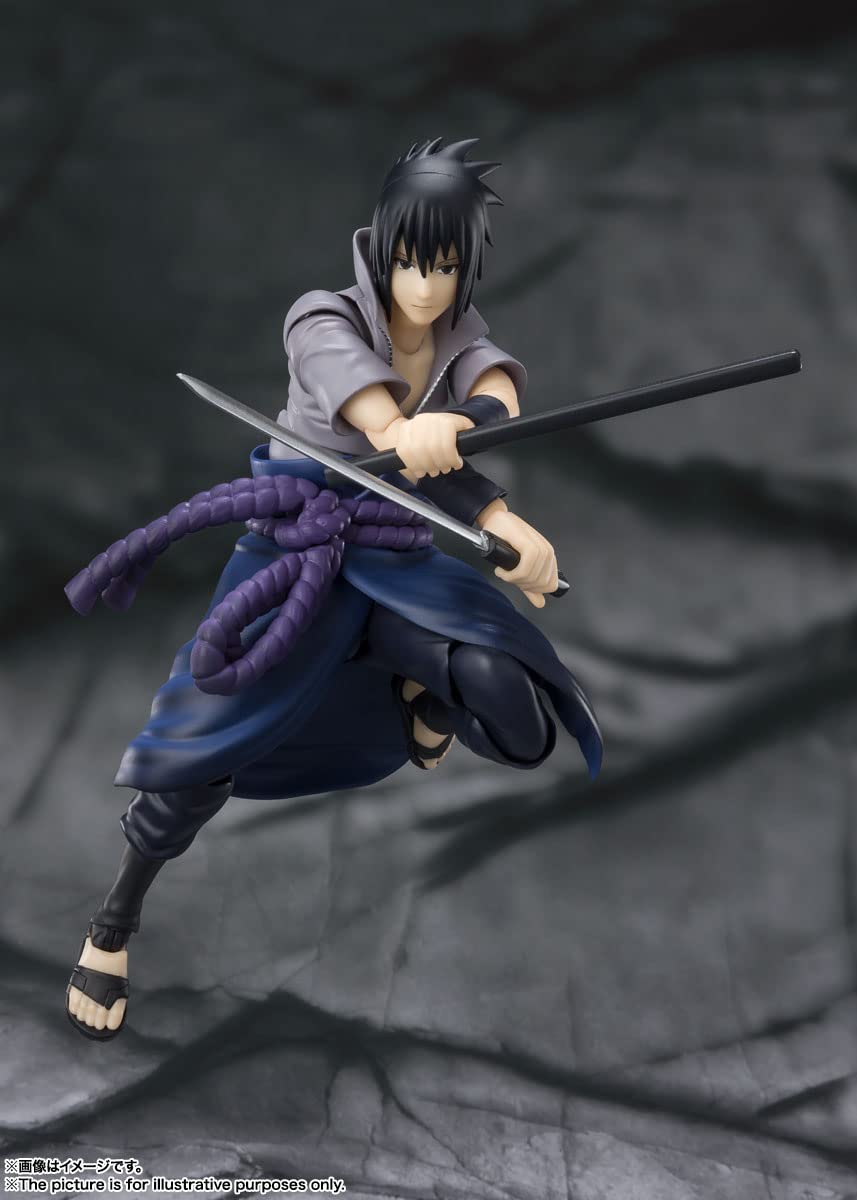 TAMASHII NATIONS - Naruto Shippuden - Sasuke Uchiha -He Who Bears All Hatred  Bandai Spirits S.H.Figuarts Action Figure