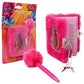 4Sgm 12303 Trolls Movie Plush Diary With Lock & Fuzzy Pen