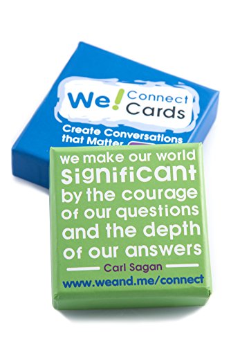 We! Connect Cards - Icebreaker Conversation Starter Card Games | Team Building Game For Work | Group Connection Activities For Adults | Featured By Tedx (60 Cards)