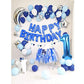 Toniful 40 Inch Blue Large Numbers Balloon 0-9 Birthday Party Decorations,Foil Mylar Big Number 4 Balloon Digital 4 For Birthday