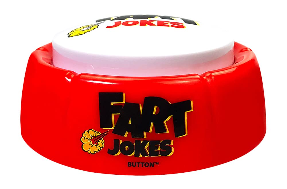 Fart Jokes Button - 40 Funny Fart Jokes and Sounds - Hilarious Talking Toy for Fart Games  Office Humor  Funny Talking Button and More