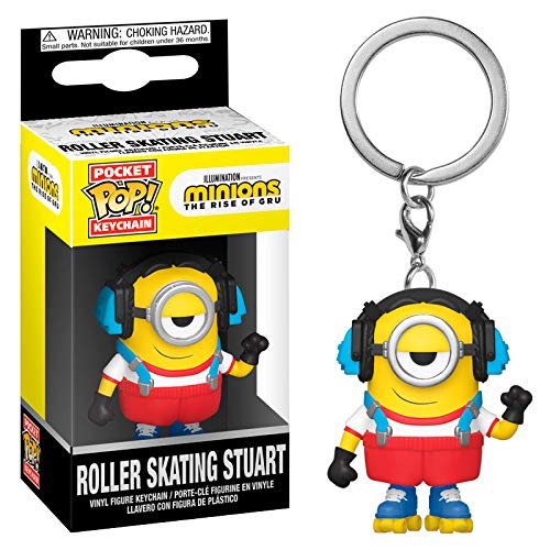 Funko Pop! Keychain: Minions: The Rise Of Gru - Roller Skating Stuart, Multicolor
