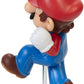 Super Mario Action Figure - 2.5 Inch Jumping Mario Collectible Toy, Red, Plastic, Model 404574