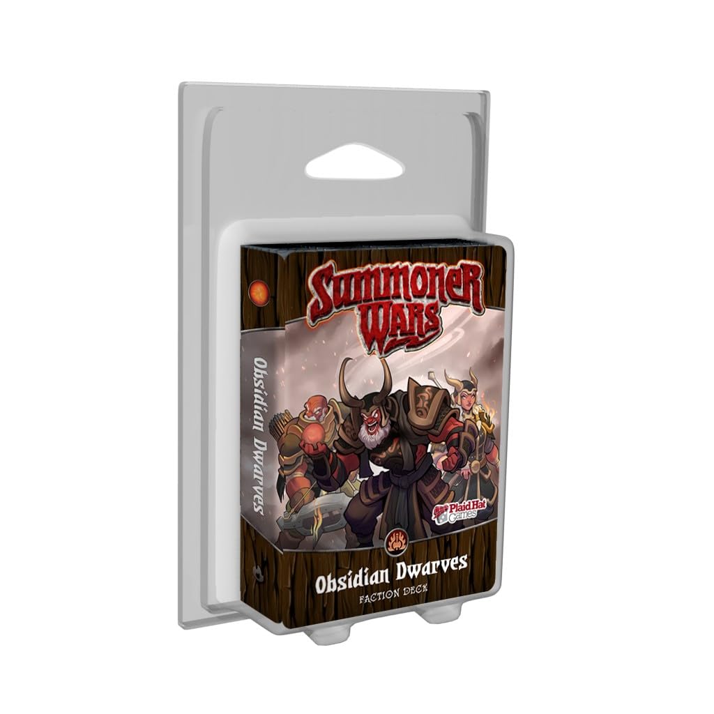 Plaid Hat Games Obsidian Dwarves Faction Deck – Ready-To-Play Expansion For Strategy Card Game – 2 Players, Ages 9+ – Requires Summoner Wars Master Or Starter Set