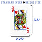 Copag 1546 Design 100% Plastic Playing Cards, Bridge Size (Narrow) Red/Blue (Standard Index, 1 Set)