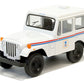 KiNSMART United States Postal Mail Truck 1971 Jeep DJ-5B White Edition 5'' Die Cast Model Toy Car 1:26 Scale