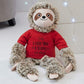 Personalization Universe ''I Love You A Sloth Plush Sloth Stuffed Animal Toy, Customizable With Name And Sentiment, Punny Valent
