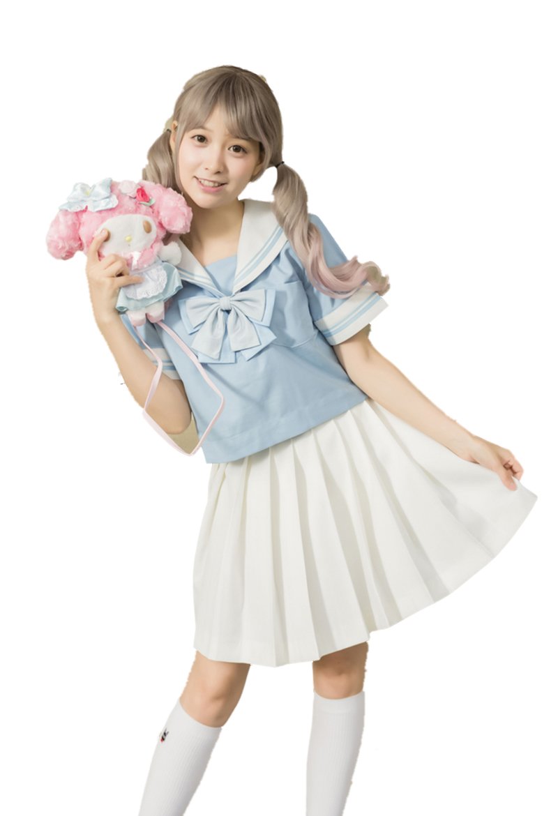 Beautifulfashionlife Women`S Japan School Plus Size Plain Pleated Summer Skirts (M,White)