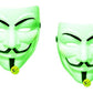 Sage Square Green Vendetta Comic Face Mask Fawkes Mask Anonymous Vip Edition FaceMask Perfect Fit Cosplay Protest V For Vendett