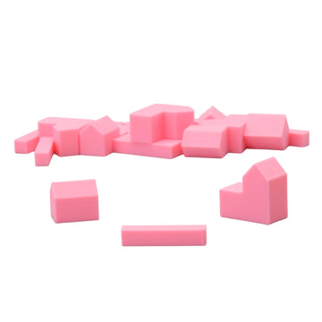 Replacement Pieces for Catan Board Game | Settlers Pieces | 82 Colors | Base Set | (11_Pink)