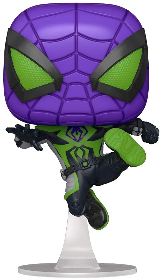 Pop Funko Games: Marvel’S Spider-Man: Miles Morales - Miles Purple Rain Suit (Bundled With Ecotek Box Protector Case)