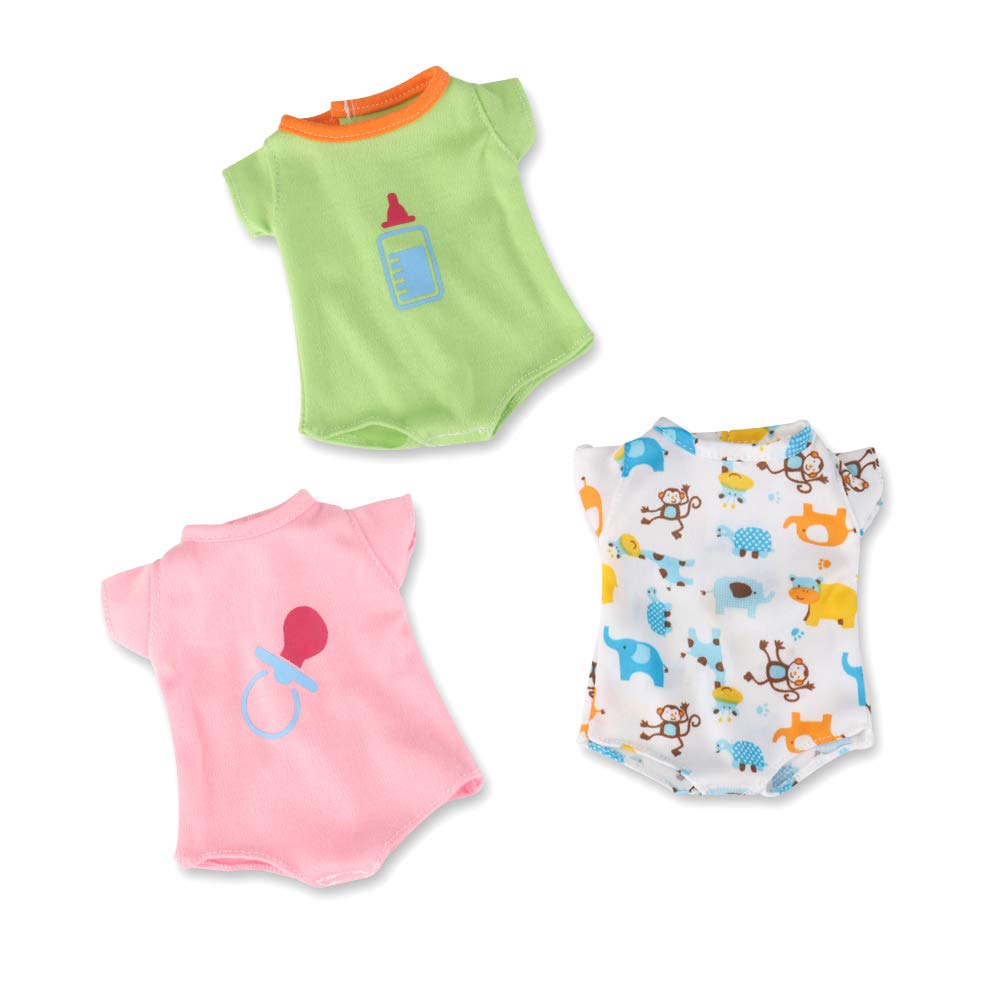 Wakaofeeling 6 Pack Fun Outfits Baby Doll Clothes For 12 Inch Alive Doll Boy, Accessories Clothing For 10-11-12 Inch Baby Doll (