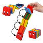 AMOR PRESENT 2PCS Jacob's Ladder Wooden Fidget Toy - Large, Multicolor Classic Toy for Kids
