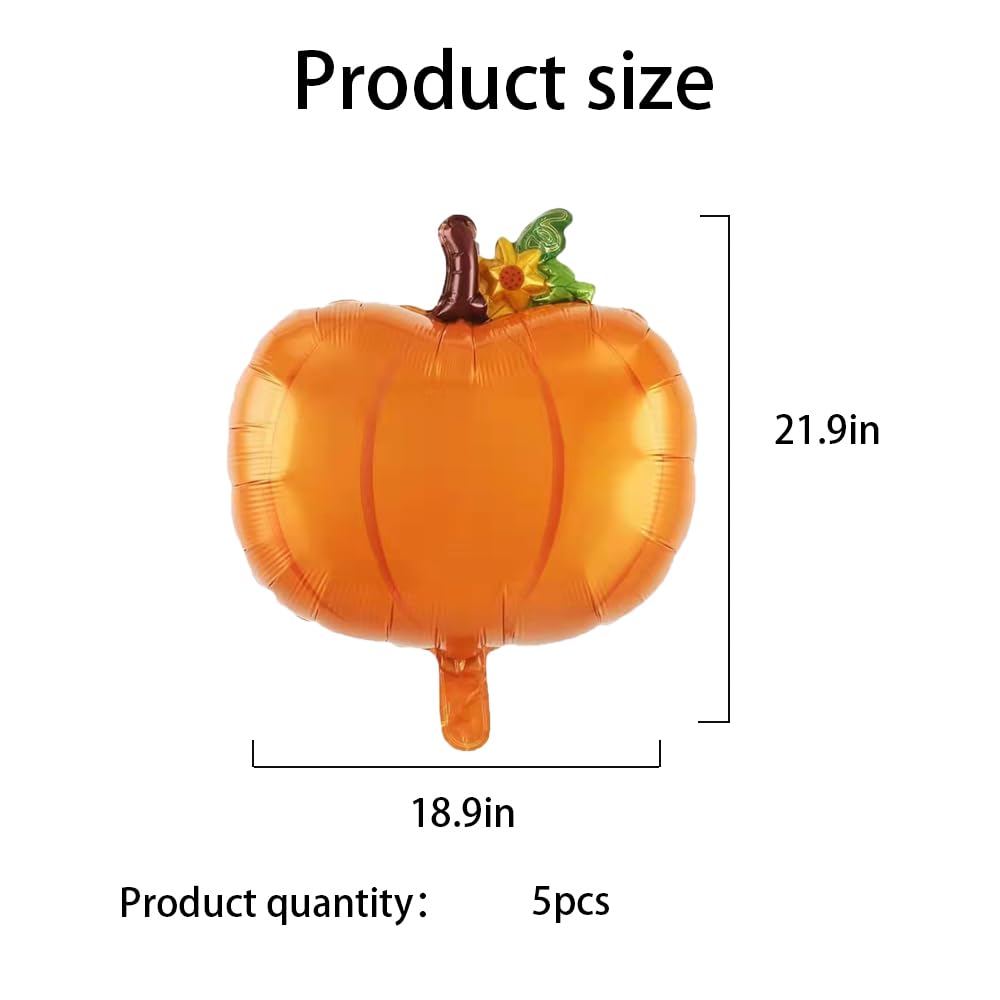 Hadckja Pumpkin Balloon Thanksgiving Balloons Pumpkin Balloons For Fall Harvest Thanksgiving-Themed Party Birthday Party Supplie