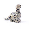 Nuzujx Hand Carved Gemstone Healing Crystal Dinosaur Figurine Collection Decor With Gift Box (Dalmatian Jasoer)