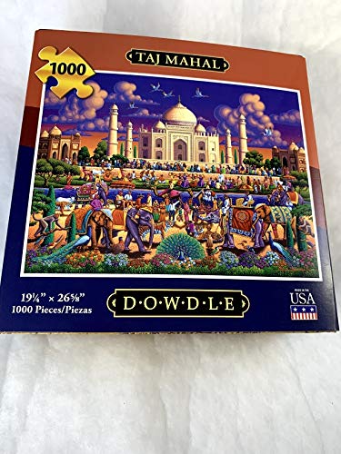 D·O·W·D·L·E 1000-Piece Jigzaw Puzzle - Taj Mahal - Canvas Material - Model 888584