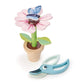 Tender Leaf Toys - Blossom Flowerpot Set - Indoor Garden Pretend Play Wooden Toy With Removable Leaves And Petals - Educational, Creative And Basic Life Learning Skills Fun For Children 3+