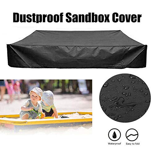 M Maius Sandbox Cover, Square Protective Cover For Sand And Toys Away From Dust And Rain, Sandbox Canopy With Drawstring, Sandpi