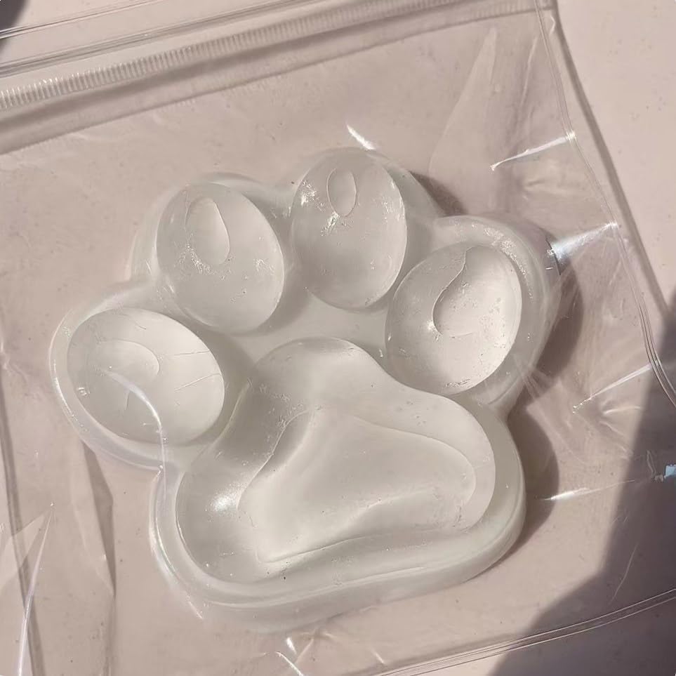 Big Cat Paw Squishy Toy, Clear Cat Paw Squeeze Toys, 5.5In Squishy Stress Relief Toy,Pinching Squishy, Executive Desk Toys Squis