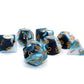 Creebuy D&D Dice Set Teal White Dice For Dungeon And Dragons Dnd 7-Die Rpg Dice D20 D12 D% D10 D8 D6 D4