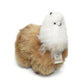 AlpacaNext Llama Stuffed Animal - 12 inch. Cute  Soft and Cuddly Alpaca Plush Toy Handcrafted on Real Alpaka Natural Fur  (12 inches  Brown & White)