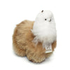 AlpacaNext Llama Stuffed Animal - 12 inch. Cute  Soft and Cuddly Alpaca Plush Toy Handcrafted on Real Alpaka Natural Fur  (12 inches  Brown & White)
