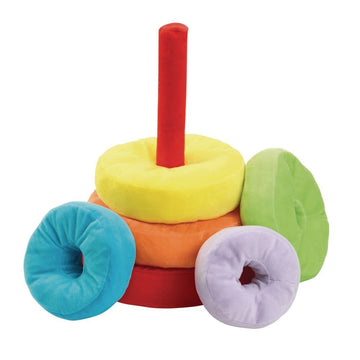 Excellerations Giant Plush Rainbow Stacking Ring For Kids Classroom Game For Children