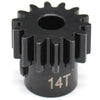 Hot Racing NSG14M15 14t Mod 1.5 Hardened Steel Pinion Gear 8mm Bore