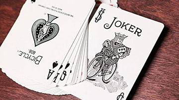 Bicycle Orange Rider Back Playing Cards Poker Size Deck Uspcc