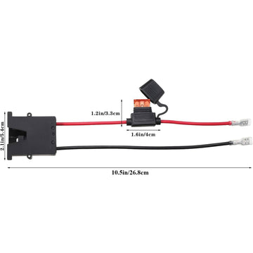 Weewooday 2 Pcs Replacement Wire Harness Connector Compatible with 12-Volt SLA Battery, Battery Adapter with Heavy Duty 12 Gauge