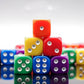 Dice Set 30PCS - 6 Sided 16mm 6 Colours Spot Game Dice Set for Smoother Rolling No Harmful Materials Rounded Edges