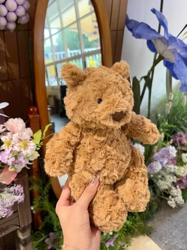 EASELR 10" Brown Bear Plush Toy, Soft Cotton Stuffed Animal Gift for Kids, Girlfriend, Birthday, Christmas