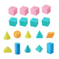 Jazzy Pearls Montessori Toy Practicing Training Toy Geometric Shapes Board Geometric Mould|Toys & Hobbies | Educational|18 Geome