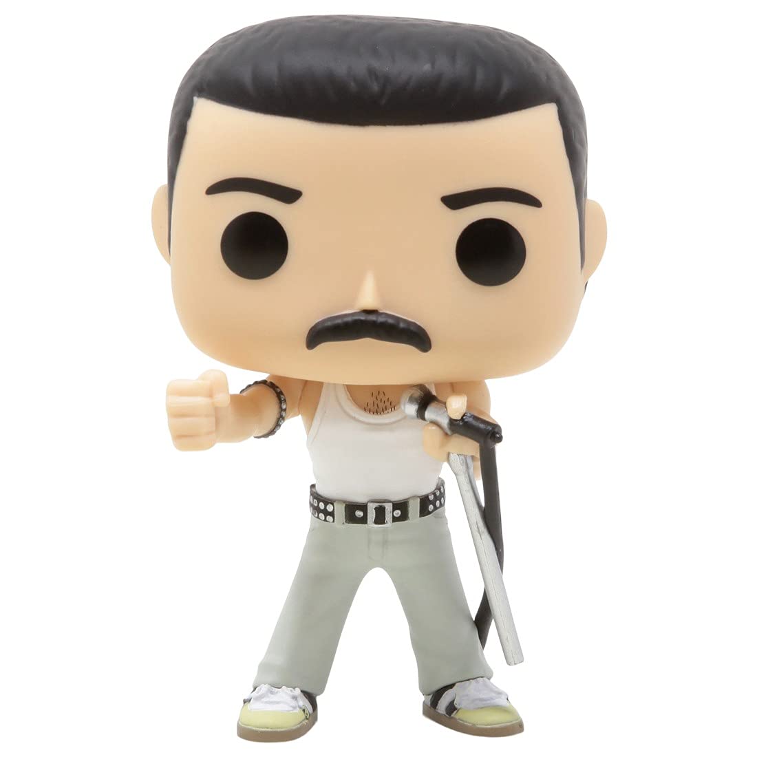 Pop Freddie Mercury Radio Gaga 1985 183 Rocks Queen Vinyl Figure (Includes Compatible Ecotek Plastic Box Protector Case)