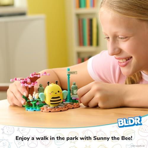 Bldr Squishmallows Sunny? Park Life Building Set - Sunny The Bee Buildable Figure - Squishmallows Fans 8+, 0043