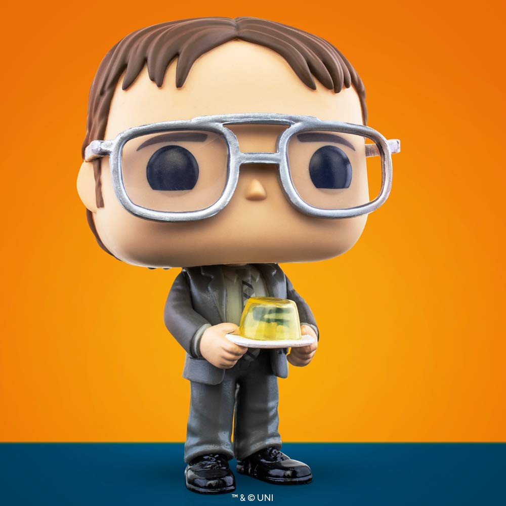 Funko Pop! TV - The Office Dwight with Gelatin Stapler, Vinyl, Multicolor, One Size, Model 48498