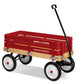 Radio Flyer Town And Country Wooden Kids Wagon With Removable Side Panels, Red