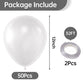 Kalor 12 Inch Clear Balloons, 50 Pcs Latex Helium Balloons For Kid'S Birthday Party, Baby Shower, Wedding, Graduate Party Decorations