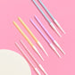 xo, Fetti Skinny Pastel Happy Birthday Party Candles - 8 Pieces | Cute Bday Supplies, Fun Cake Decorations