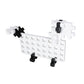 Plus-Plus 9603287 Ingenious Construction Toy, Big Pegboard, Green/White, 2 Pieces, Large