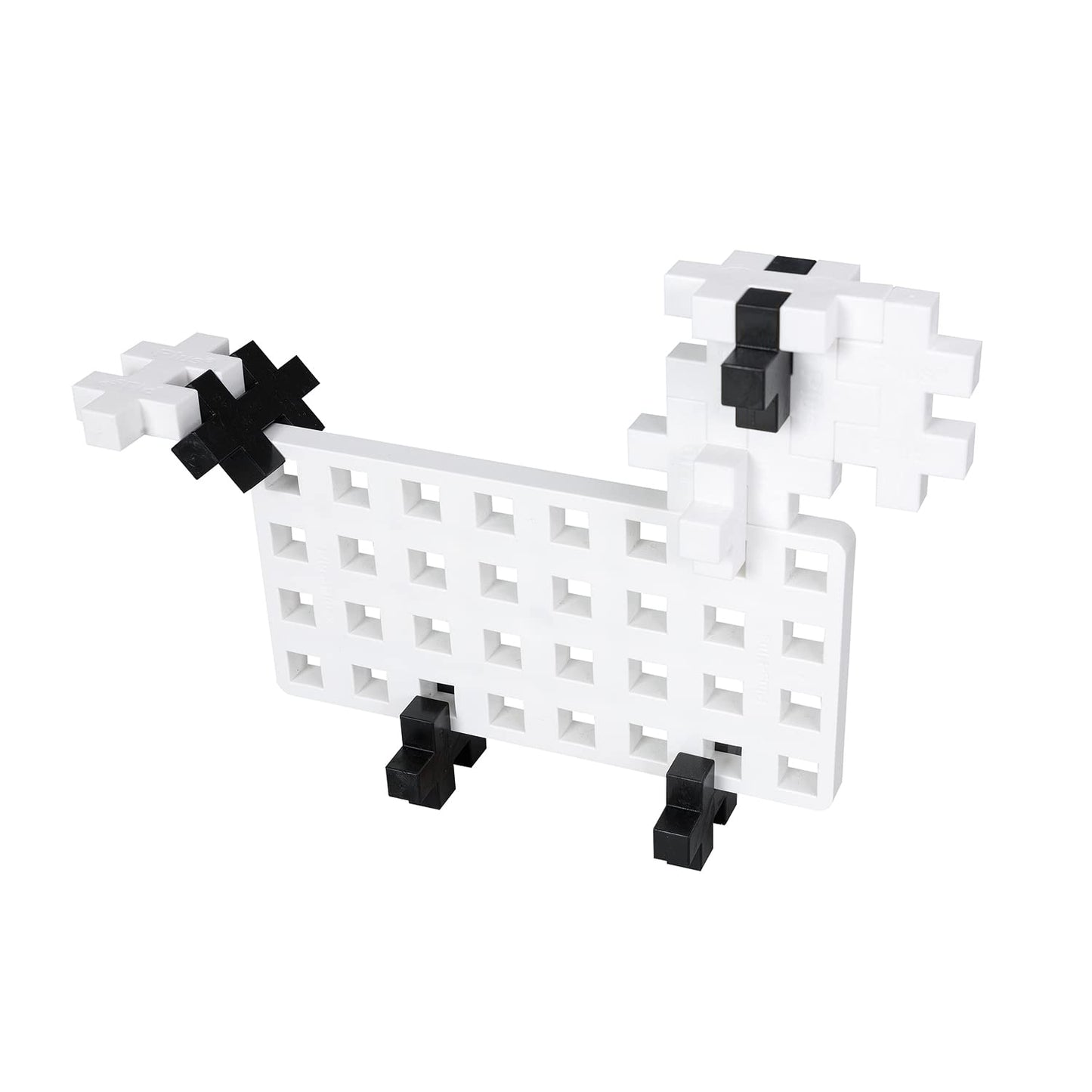 Plus-Plus 9603287 Ingenious Construction Toy, Big Pegboard, Green/White, 2 Pieces, Large
