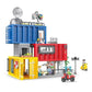 Brighterbee City Container Hotel Building Blocks Brick Construction Set Diy 800 Pieces