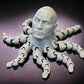3D Printed Rocktopus, The Rock, Articulated Fidget, Octopus, Stress Relief Toy, Fidget Box, Adhd Toy, Anxiety Relief Aid (Purple
